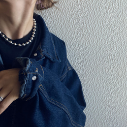 ー8ミリボールチェーンネックレスー　ボールチェーン　ボールチェーンネックレス　サージカルステンレス　チェーンネックレス 11枚目の画像