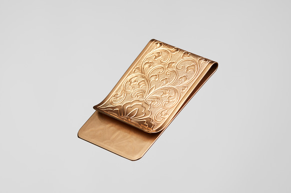 錺之-KAZARINO-マネークリップ / 唐草 【金属製 Money Clip