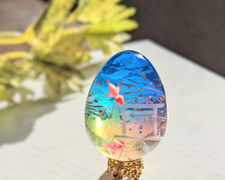 【¥5000で送料無料】空レジン《たわむれ金魚》※気泡あり/レジン/オブジェ/雲レジン