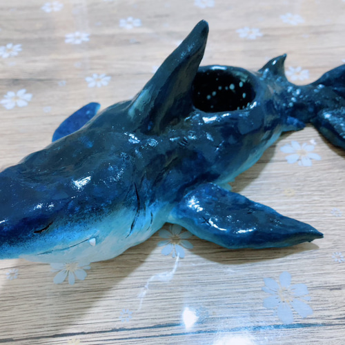 サメの置物 粘土細工 立体・オブジェ ネコザメ 通販 16492287｜Creema
