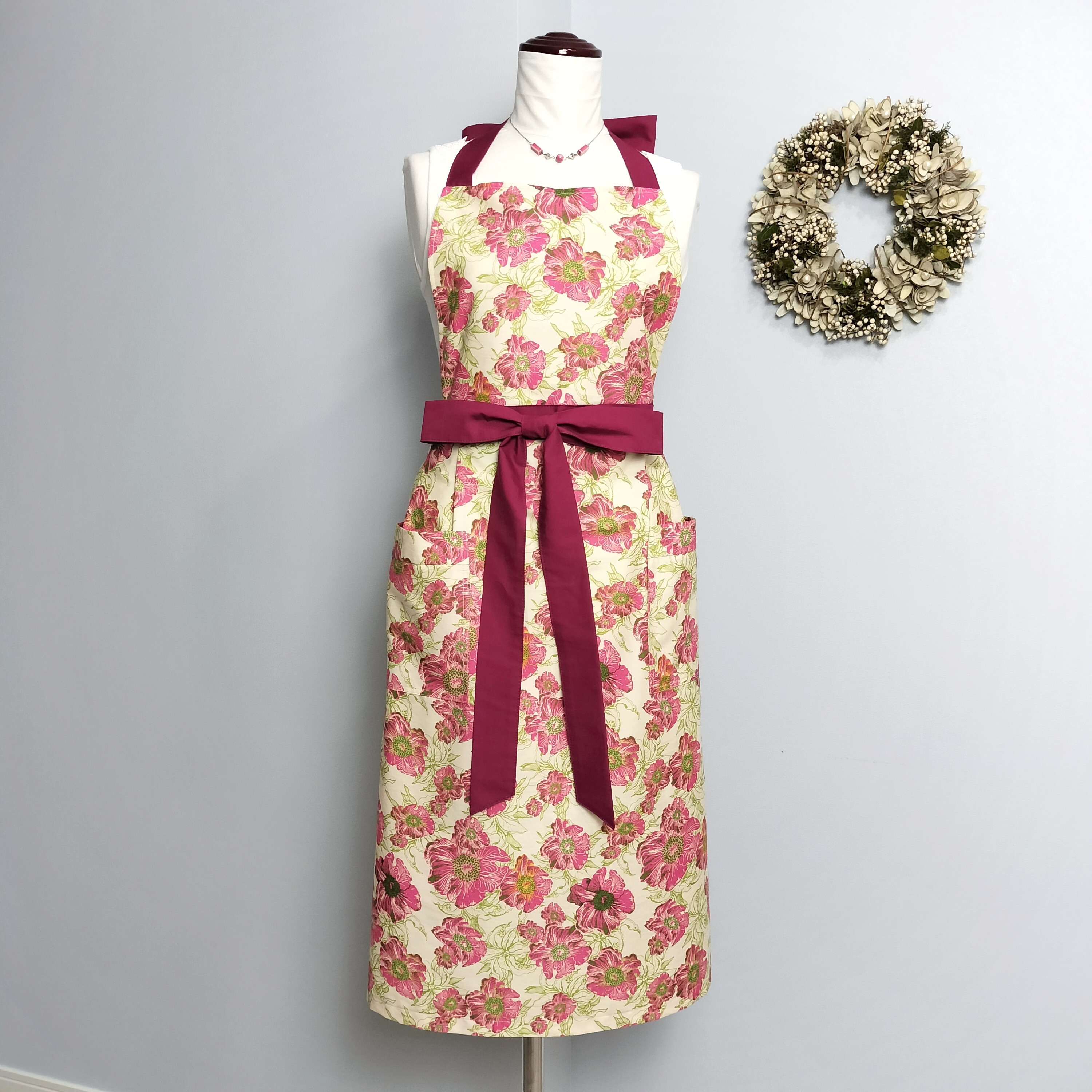 エプロンドレス　in the pink　レディース  大人用