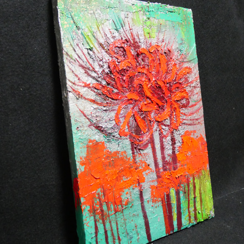 油絵 絵画 【秋の花】 絵画 HR 通販 16492559｜Creema(クリーマ)