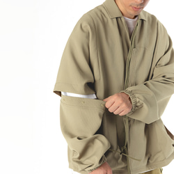 TMCAZ Detachable Jinbei Jacket[Khaki]可拆卸衣袖甚平夾克 第3張的照片