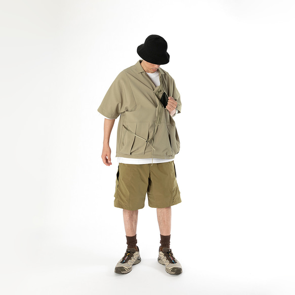 TMCAZ Detachable Jinbei Jacket[Khaki]可拆卸衣袖甚平夾克 第14張的照片