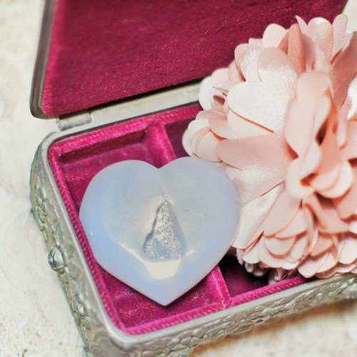 ドゥルージーピンクアゲート ハート 【公式通販】