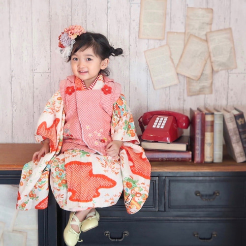 4color)和装ブーケヘッドドレス 】ヘッドドレス フラワー 七五三 753