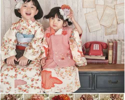 ■専用ページ■ 七五三　髪飾り　個性的　ヘッドドレス　753 M-29】七五三 髪飾り ヘッドドレス 個性的 着物リメイク 753