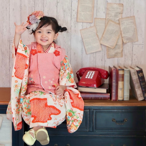 4color)和装ブーケヘッドドレス 】ヘッドドレス フラワー 七五三 753