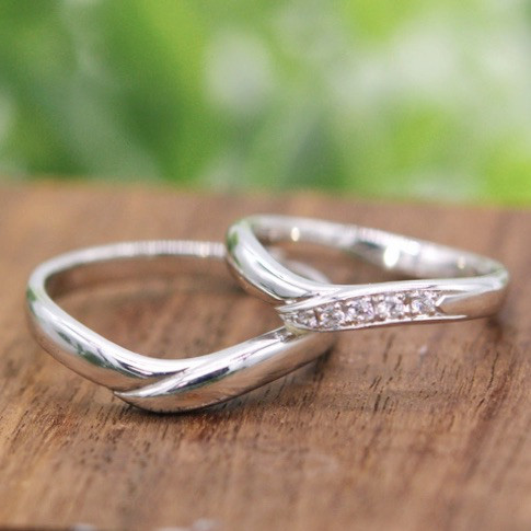 【中古】結婚指輪 ペア ダイヤモンド プラチナ950 K18 ペア ダイヤモンド K18 プラチナ950 【中古】結婚指輪