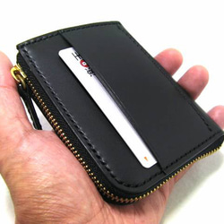 栃木レザー メンズ レディース 財布 ウォレット L字ファスナー コンパクト 小さい ミニ 本革 レザー ハンドメイド 2枚目の画像