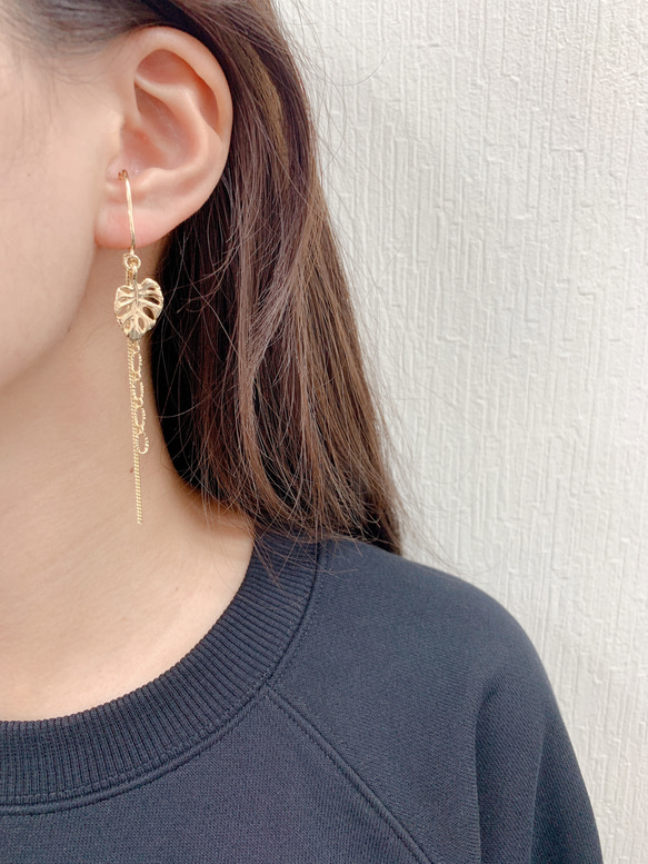 leaf  ear cuff 2枚目の画像