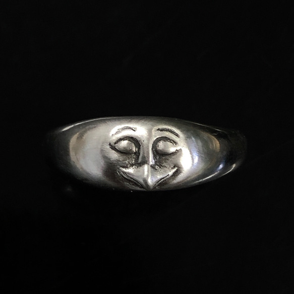NO.6 MOM ～シルバー925＊銀ゆび村『 顔る月型甲丸 』 ～ 指輪・リング