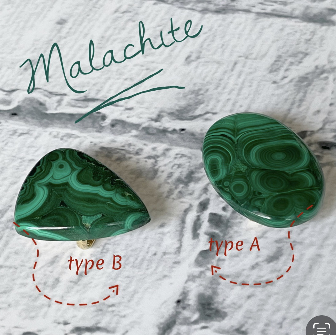 【美麗天然石】孔雀石✤ﾏﾗｶｲﾄの帯留め✤専用Box付き 6,636円