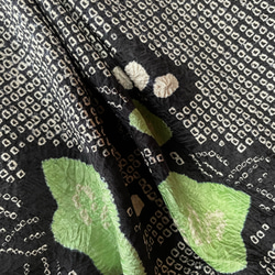 着物リメイク　絹総絞りのバルーンスカート　　黒　ロング［156］ 13枚目の画像