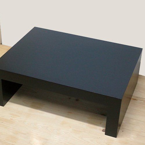 木製（無垢材）コの字ラック 50ミリ ブラック塗装 受注後製作 棚