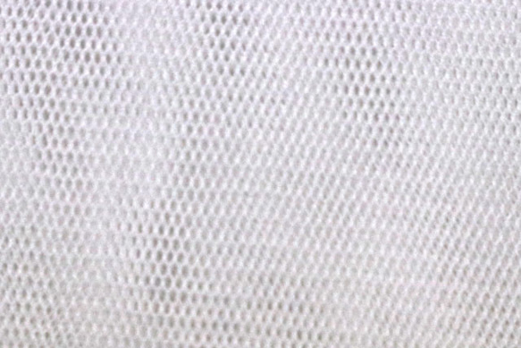 パワーネット（チュール）ニット生地　オフ白　（約105ｃｍ×約50ｃｍ）　【ハンドメイドのための小さな布】　la780 4枚目の画像