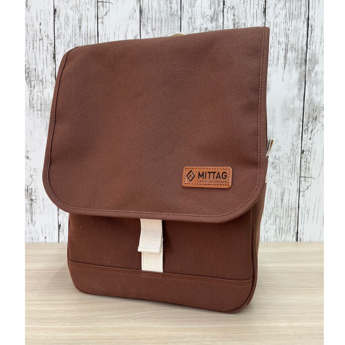 MITTAG 【新色】倉敷帆布のフラップリュック　マロン