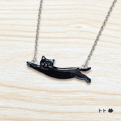 モンチッチ 黒猫 スワロフスキー ネックレス CAT モンチッチ 黒猫 スワロフスキー ネックレス CAT