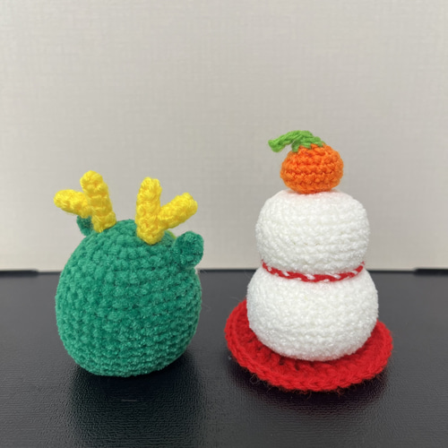 あみぐるみ 鏡餅 辰だるま（干支ぐるみ）2024 辰年 あみぐるみ