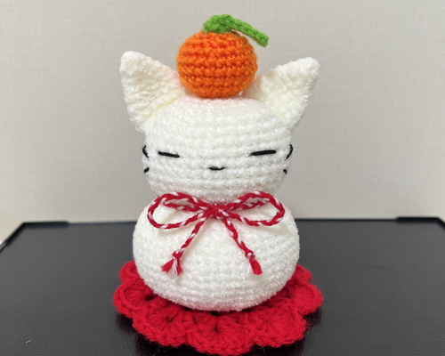 【＊S＊様】お正月 干支 馬 午 鏡餅 うさぎ あみぐるみ ボンネット きらり様】お正月 干支 馬 午 鏡餅 うさぎ あみぐるみ ボンネット