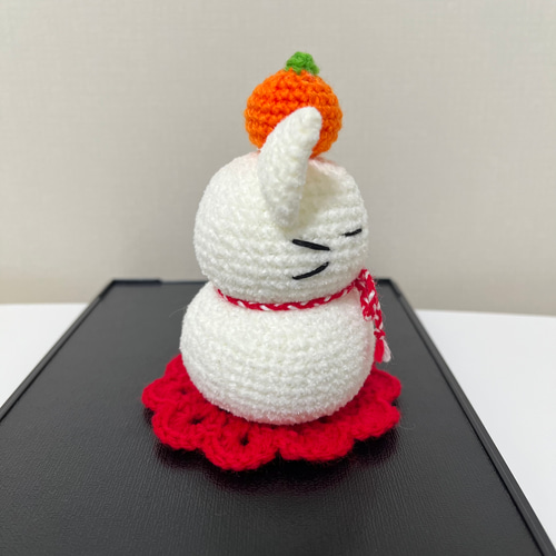 あみぐるみ 鏡餅 ねこ お正月 あみぐるみ Ren＆Chaa 通販 16494274