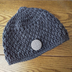 ︎︎◌おとなのどんぐり帽子︎︎︎︎◌チャコールグレー◌ニット帽︎︎◌秋冬︎︎◌ 3枚目の画像