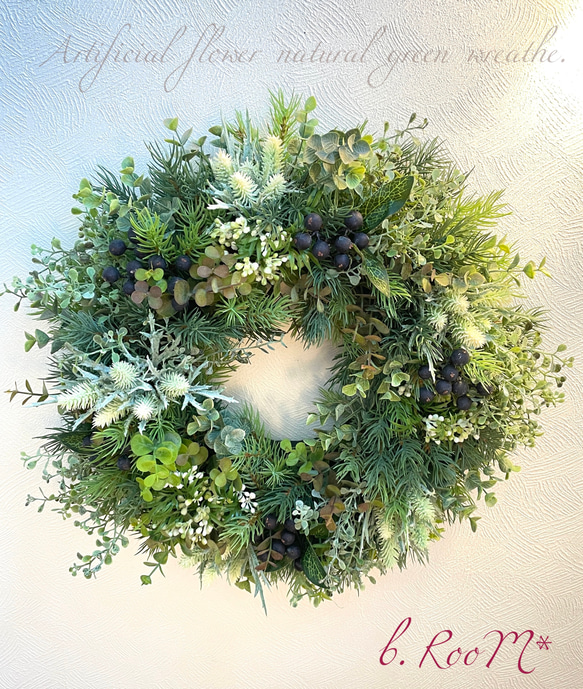 ‼︎ SALE ‼︎  natural green wreathe ❁︎ 2枚目の画像
