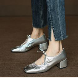 メリージェーン パンプス お洒落 太ヒール パーティー パンプス 靴