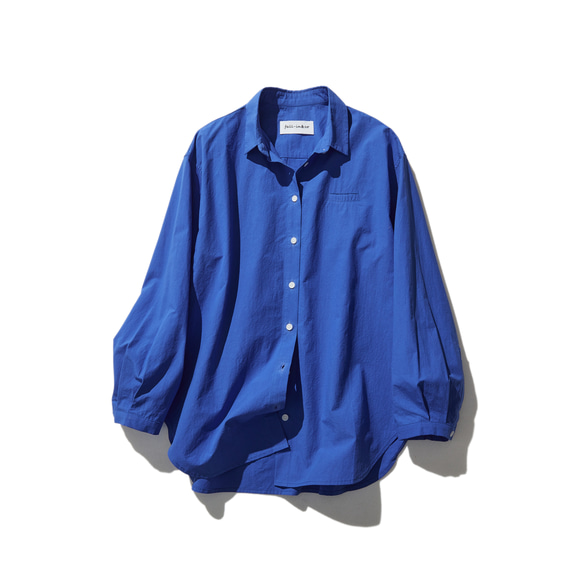 美品✨RRL　長袖シャツ　ドット　リネン100% ブルー 青 ラフな大人の着こなし 長袖シャツ コットン100％ 瑠璃色 230901