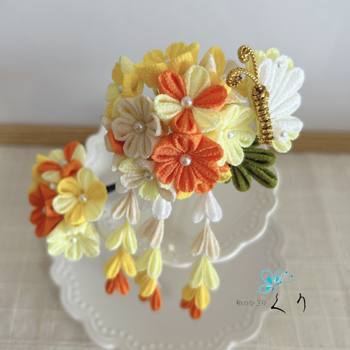 つまみ細工 七五三髪飾りセット かんざし kuri.t 通販 16495127