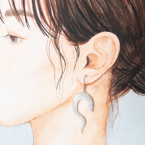 ウツボ&ニセゴイシウツボ＊ピアス/イヤリング ピアス（フック