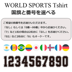 Tシャツ 国旗とナンバーをプリント バスケットボール ティシャツ 4枚目の画像