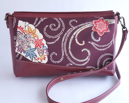 ショルダーバッグ ワンショルダー 着物 着物地×革 【ミニマム