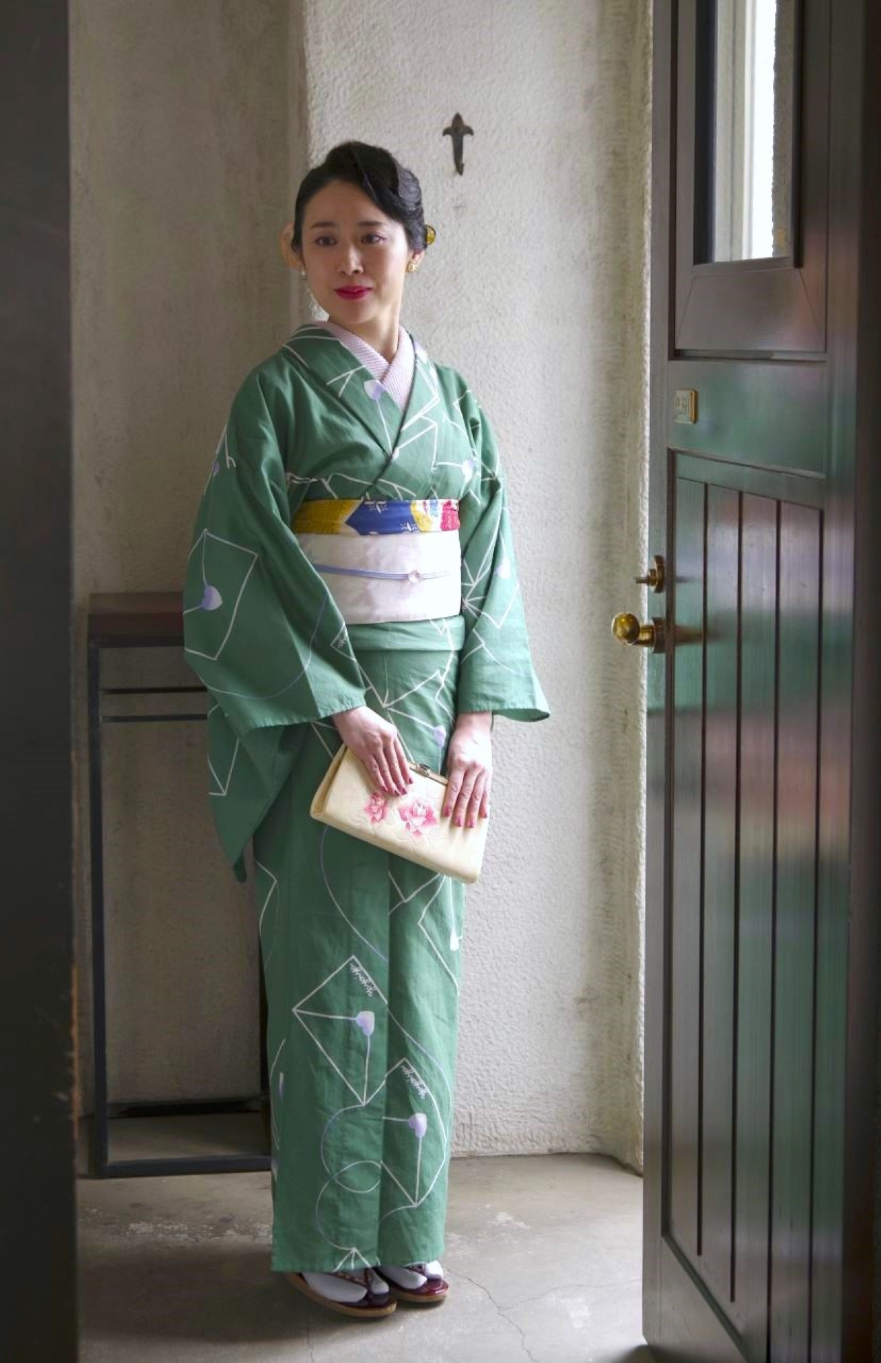 弥生屋 着物・浴衣　 ラブレター (かきつばた) レディース /S,M, Lサイズ