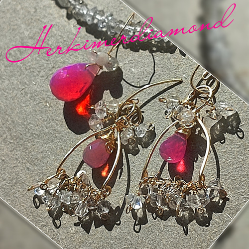 14kgfブラックカラーオパール・ピンクダイヤモンドピアス/イヤリング 14kgfブラックカラーオパール・ピンクダイヤモンドピアス/イヤリング