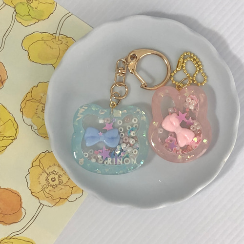 セボンスター⭐︎青ハートキーホルダー 末永く ⑥