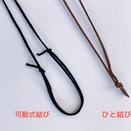再販】人気商品の再販です⭐︎レザー✖️シルバーリングの革紐
