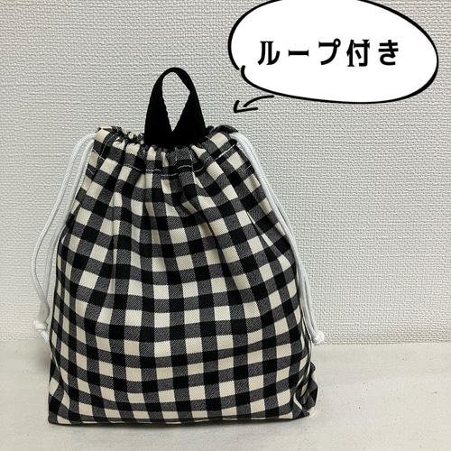 デニムバッグと巾着袋セットでお得❤️ランチトートバッグ 巾着