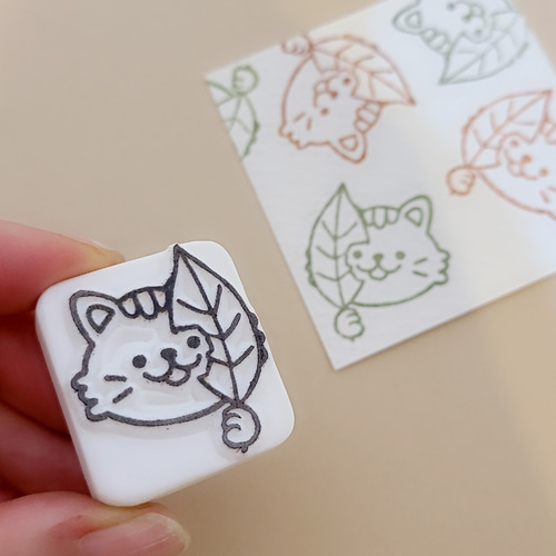 雨の日のねこ 消しゴムはんこ imgrc0089994787.jpg
