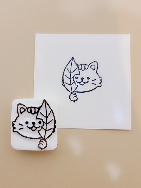 しま猫画伯の消しゴムはんこ 2枚目の画像