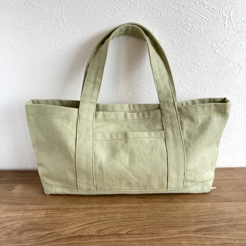 【N】帆布トートバッグ横長SS＆横長ミニ order作品 楽天市場】イニシャル トートバッグ キャンバス アルファベット