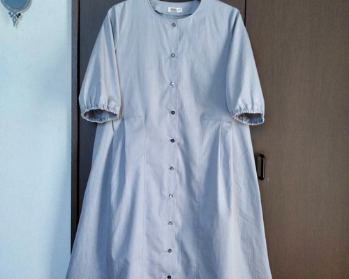 ハンドメイド作家 onomatopee 前開きワンピース 前開きのワンピース  