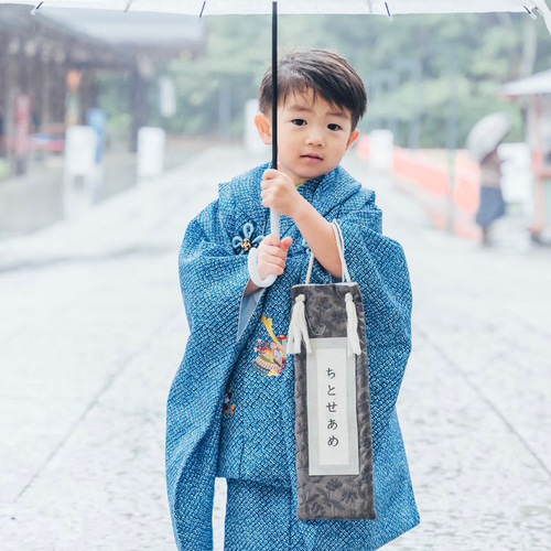 千歳飴袋　ブルー　確認用　七五三 即納あり】﻿千歳飴袋《A》simple collection 七五三 千歳飴 雑貨