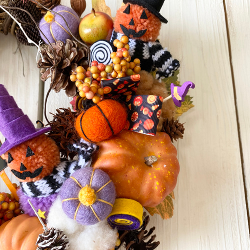 専用 113 ポップ ハロウィンリース フラワーリース ハロウィン 秋 かぼちゃ ポップ かぼちゃ 秋 専用 フラワーリース ハロウィン 113 ハロウィンリース