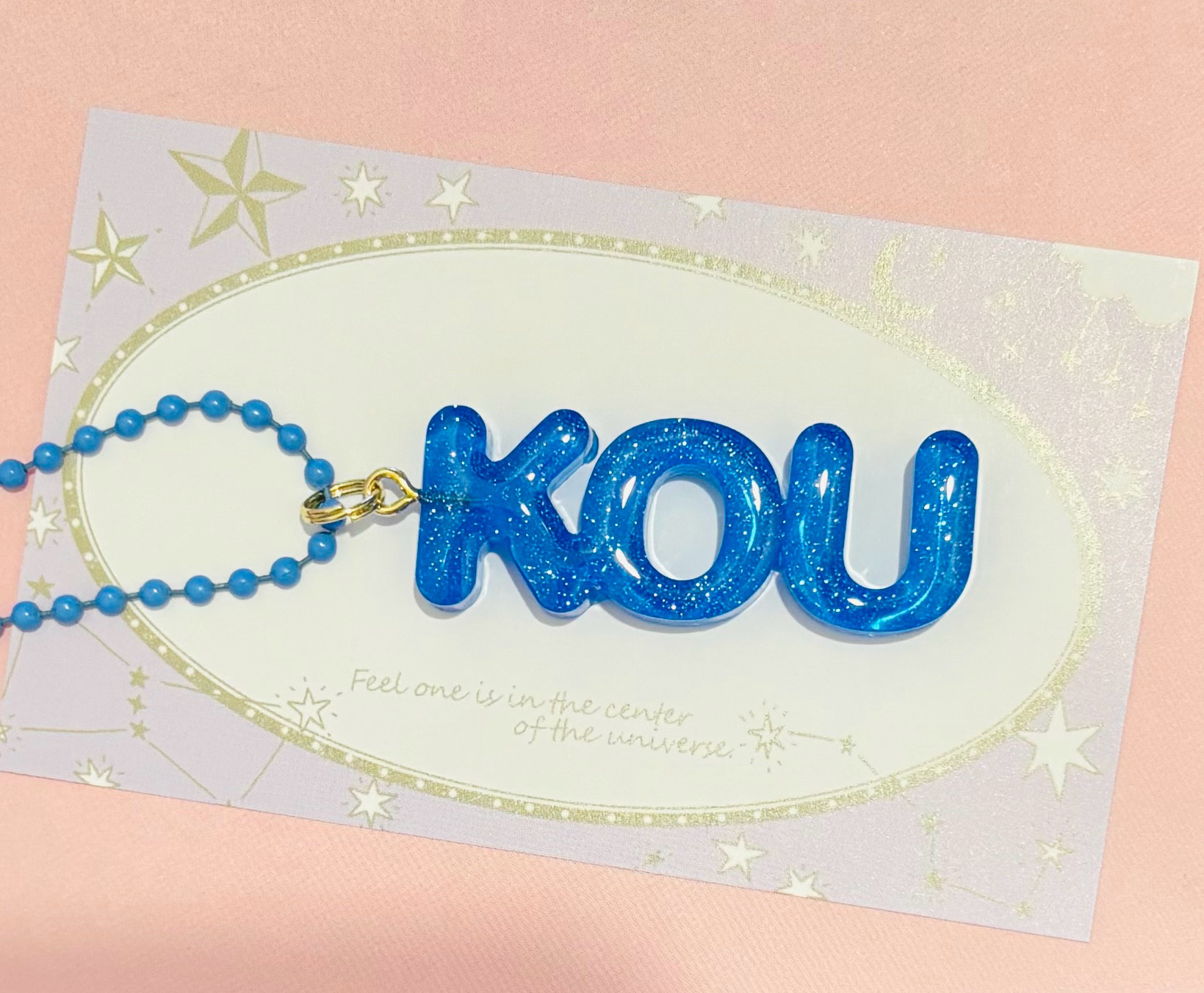 ネームキーホルダー レジンで可愛い！！ その他雑貨 anju