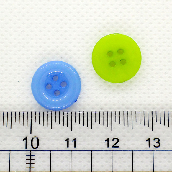 プラスチックボタン 12mm 50個（カラフル） ab-351 4枚目の画像