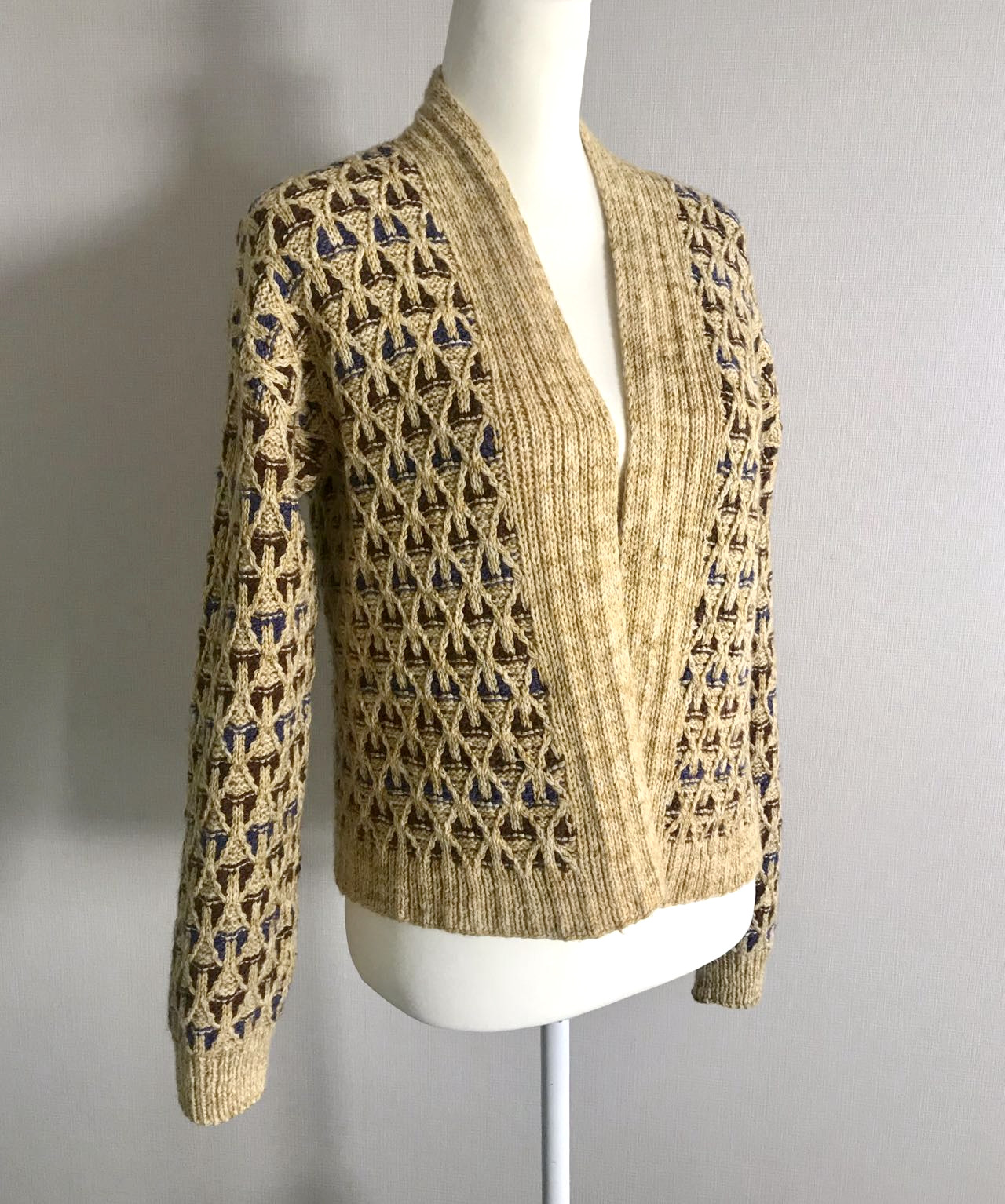 手編み 長袖セーター