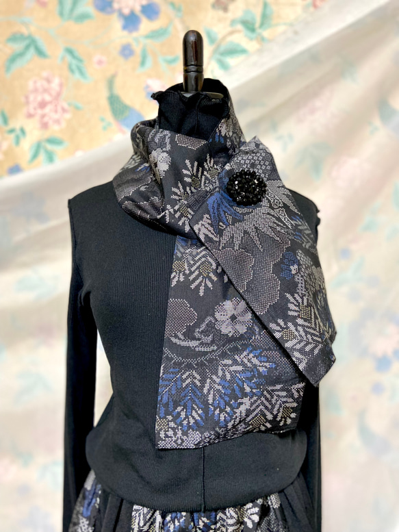 ◇着物リメイク◇ ストール 14◇ハンドメイド