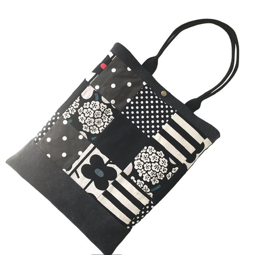 極美品】hobo ホーボー クロスパッチワークトートバッグ - バッグ