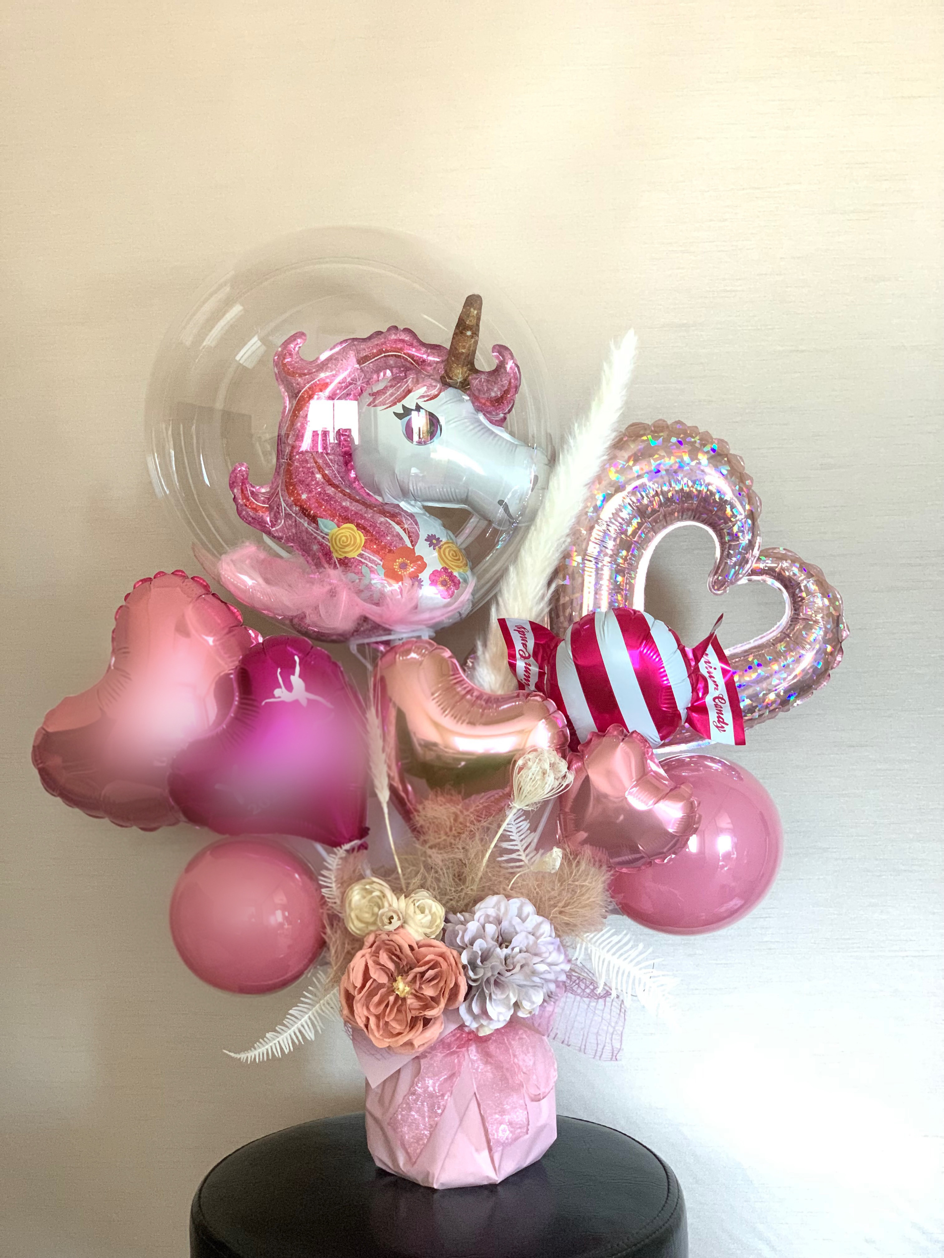 ユニコーンアレンジメントPNK（LL）【発表会/バースデー】